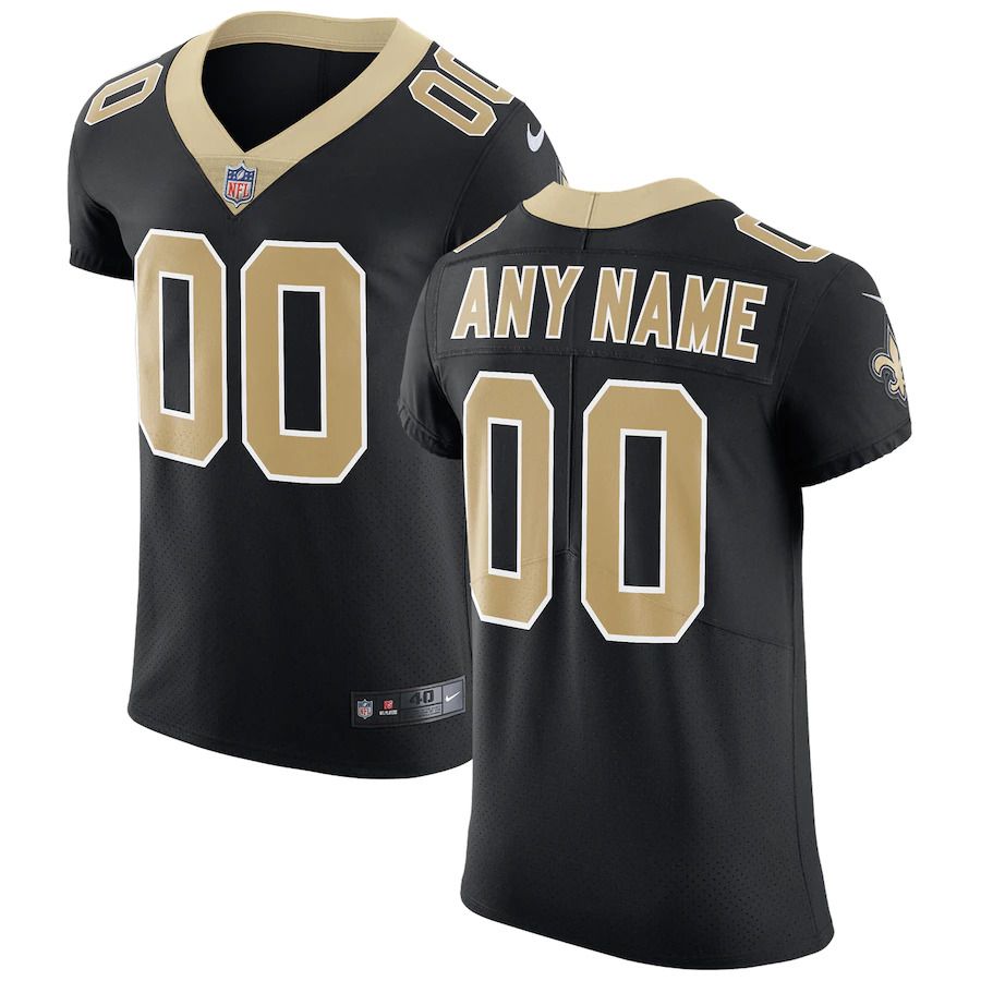 Men New Orleans Saints Nike Black Vapor Untouchable Custom Elite NFL Jersey